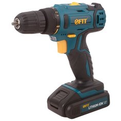 Дрель-шуруповерт Акк. 18,0 В, 0-400/1450 об/мин, 29,0 Нм, 2 (Li-Ion) 1,3 Ач, 1,5 ч. FIT 80189 F.It