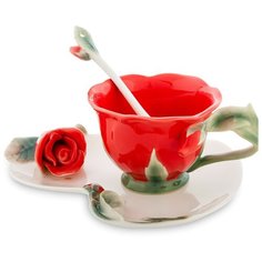 FM-01/ 2 Чайная пара Красная Роза (Pavone)