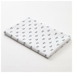 Пеленка Крошка Я "Якоря" 75х120 см, 136 г/м2, бязь, 100% хл 5243575