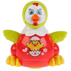 Развивающая игрушка Умка Музыкальная курочка, красный/зеленый/белый