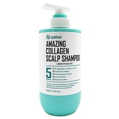 Spaklean Шампунь Amazing Collagen Scalp Shampoo для Кожи Головы с Коллагеном, 500 мл