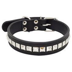 Ошейник для собак ZOOEXPRESS Металл 2сл 36мм 60см черный