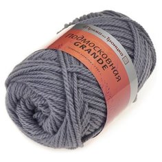 Пряжа для вязания ТРО Подмосковная GRANDE (50% шерсть, 50% акрил) 5х100г/130м цв.0258 св.серый Троицкая камвольная фабрика