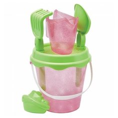 Набор для песка Ecoiffier Блестящий, ведерко с аксесс., 17 см 642