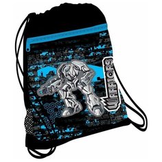 Мешок-рюкзак для обуви Belmil Robotics, с вент. сеткой и объем. карм. на молн., 35х43 см