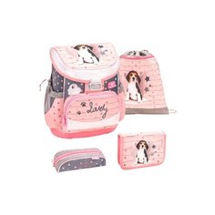 Набор Belmil Ранец Mini-Fit Lovely Beagle, пенал c 2 планками, пенал-косметичка, сумка для обуви