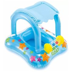 Надувной круг Intex Baby Float, с навесом, 1-2 года