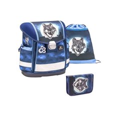 Набор Belmil Ранец Classy Wolf Moon Set, пенал c 2 планками, сумка для обуви