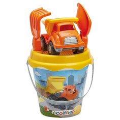 Набор для песочницы Ecoiffier Ведерко с грузовиком и аксесс., 17 см 736