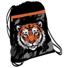 Мешок-рюкзак для обуви Belmil Wild Tiger, с вент. сеткой и объем. карм. на молн., 35х43 см