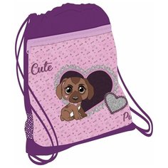 Мешок-рюкзак для обуви Belmil Cute Puppy, с вент. сеткой и объем. карм. на молн., 35х43 см