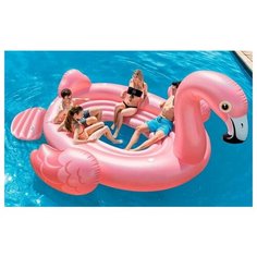 Матрас-остров Intex Фламинго, для вечеринок, 358*315*163 см