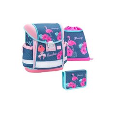 Набор Belmil Ранец Classy Flamingo Paradise Set, пенал c 2 планками, сумка для обуви