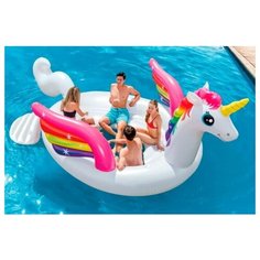 Матрас-остров Intex Единорог, для вечеринок, 429*302*152 см