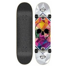 Скейтборд BD SkateCo BD Complete Skull white 8x31.75
