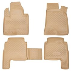 Коврики в салон Element HYUNDAI Santa Fe 05/2010-2012, 4 шт. (полиуретан, бежевые), NLC.20.37.212k