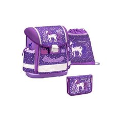 Набор Belmil Ранец Classy Believe in Magic Purple Set, пенал c 2 планками, сумка для обуви