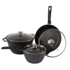 Набор посуды Kukmara Традиция №1 6 пр. черный