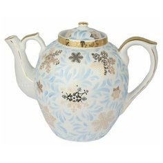 Чайник. Дулёвский фарфоровый завод. Форма Русский. Рисунок Снежинка. 4500 мл.