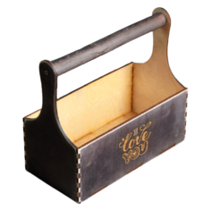 Кашпо Дарим красиво Мэлони Дэмур I love you 24×12×22 см венге