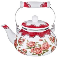 Чайник эмалированный Agness Розы 934-353