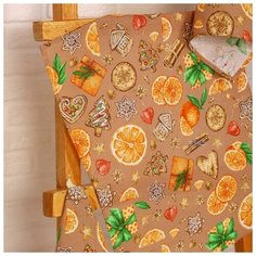 Полотенце рогожка Цитрус (в пакете) 45х60 см, хлопок 100%, 170г/м2 7102347 Domo Vita