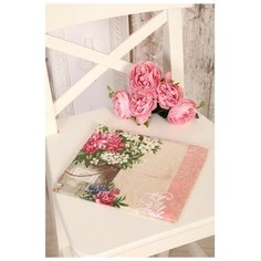 Полотенце 45х60см DomoVita Ля Рошель , хлопок 100%, пл 170 г/м2 вафелька (пакет) микс 4727291