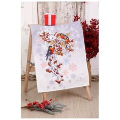 Полотенце рогожка Морозко рис.2 (пакет) 45х60см, хлопок 100%, 170г/м2 5199435 Domo Vita