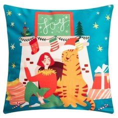 Чехол на подушку Этель "Joy" 40х40 см, велюр, 100% п/э 5751322