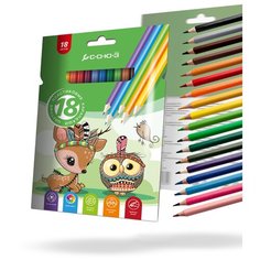 Союз Цветные карандаши Игра в индейцев, 18 цветов (CNB3KZ-18-Z)