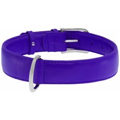 Ошейник COLLAR Glamour без украшений 3322, обхват шеи 46-60 см фиолетовый