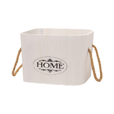 Доляна Короб для хранения HOME, 25 х 25 х 15 см белый