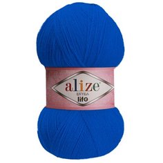 Пряжа для вязания Ализе Extra Life (100% акрил) 5х100г/480м цв.932 василек Alize