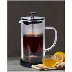 Френч-пресс PROFFI KITCHEN PKT0257, MODERN GLASS с двойными стенками 800 мл