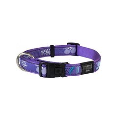 Rogz ошейник серия fancy dress, размер l (34-56 см), ширина 2 см, фиолетовый лес (side release collar) hb03ch, 0,060 кг (2 шт)