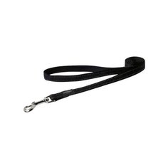 Rogz поводок серия utility, размер xxl, ширина 4 см, длина 0,5м, черный (fixed lead) hl19a, 0,120 кг