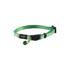 Rogz ошейник с застежкой для кошек kiddycat лаймовые лапки, ширина 1,1см, размер 20-31см (safeloc buckle collar) cb07l, 0,010 кг (2 шт)