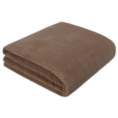 Плед Guten Morgen Marzipan, 150 х 200 см, коричневый жаккард/соты