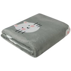 Плед Guten Morgen Kittens, 150 х 200 см, серый/котята