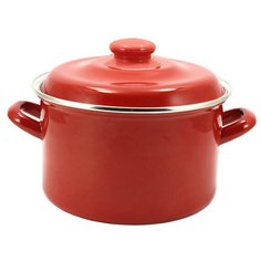 Кастрюля эмалированная Interos 51011 Ред 2,6 л 18 см Интерос