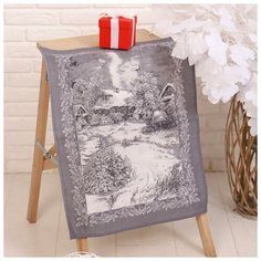 Полотенце рогожка Сочельник рис.2 (в пакете) 45х60 см, хлопок 100%, 170г/м2 7102331 Domo Vita