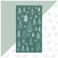 Полотенце махровое "Этель" Ёлочки 50х90см, 100% хлопок, 420гр/м2 6971472