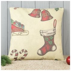 Подушка декоративная с фотопечатью Подарок 40х40 см, хлопок 34%, полиэфир 66% 4413193 Традиция