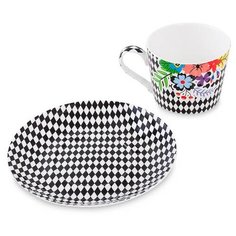 Чашка с блюдцем Цветочный модерн (Stechcol) SL-23 113-451823