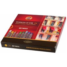 Пастель Koh-I-Noor Toison Dor, мягкая, худож., 24 цвета, круглое сечение