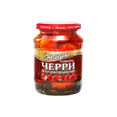 Томаты маринованные черри (0,680 кг) стекло Знаток