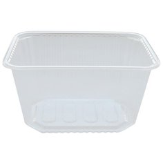 Контейнеры пищевые одноразовые Контейнеры одноразовые OfficeClean 1500мл, набор 100шт., без крышек, 186*132*102мм, ПП, прозрачные