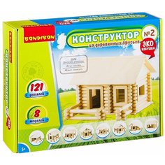 Конструктор из деревянных брусьев №2 Bondibon