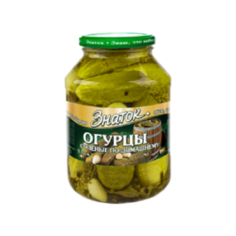 Огурцы соленые по-домашнему (1,5л) стекло Знаток