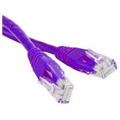 Патч-корд Cablexpert PP12-1M-V UTP CAT5e RJ-45 кабель 1 метр - фиолетовый